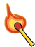 lit match icon