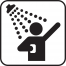 person in shower icon