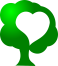 tree heart icon